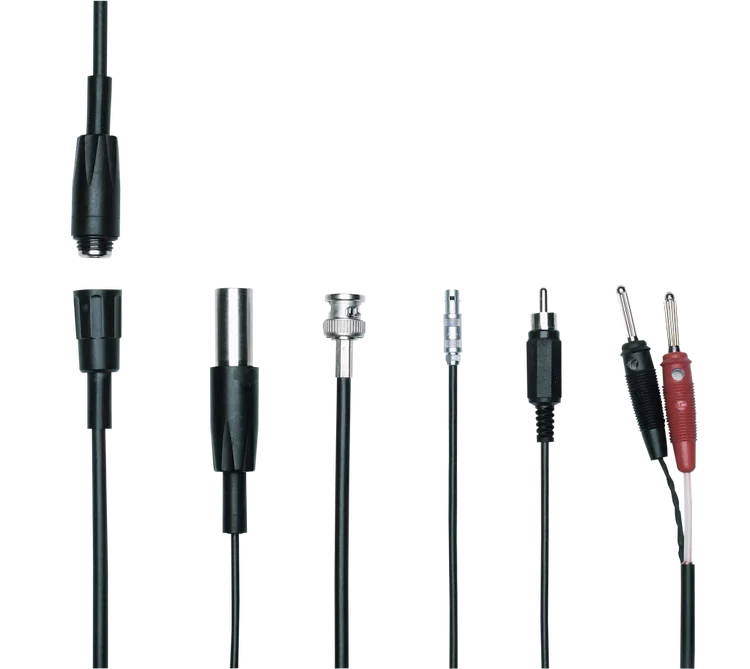 For pH, redox, conductivity, and temperature sensors Lines, connectors, and sockets