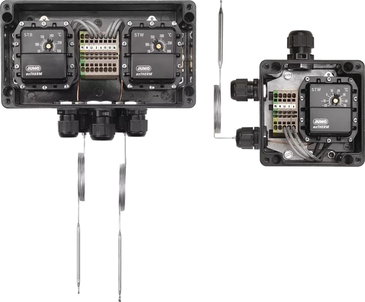 Explosion-protected surface-mounted thermostat JUMO exTHERM-AT