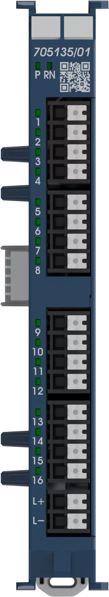 Module for JUMO variTRON automation system JUMO I/O system 16-channel digital input module
