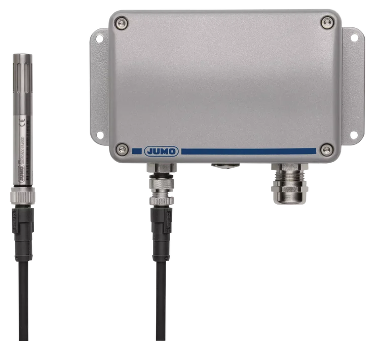 With intelligent interchangeable probes Capacitive hygrothermal transducer