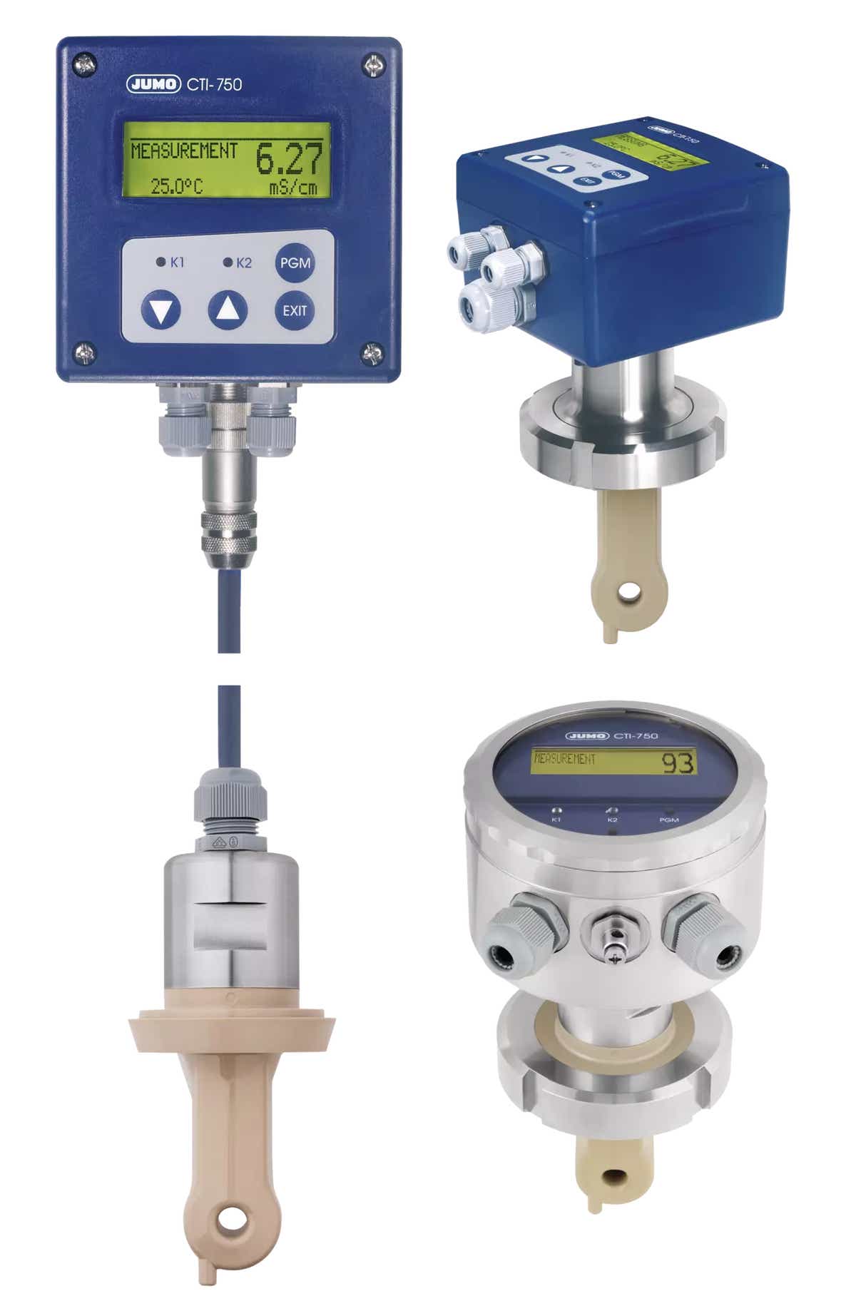 JUMO CTI-750 Inductive conductivity transmitter with switching