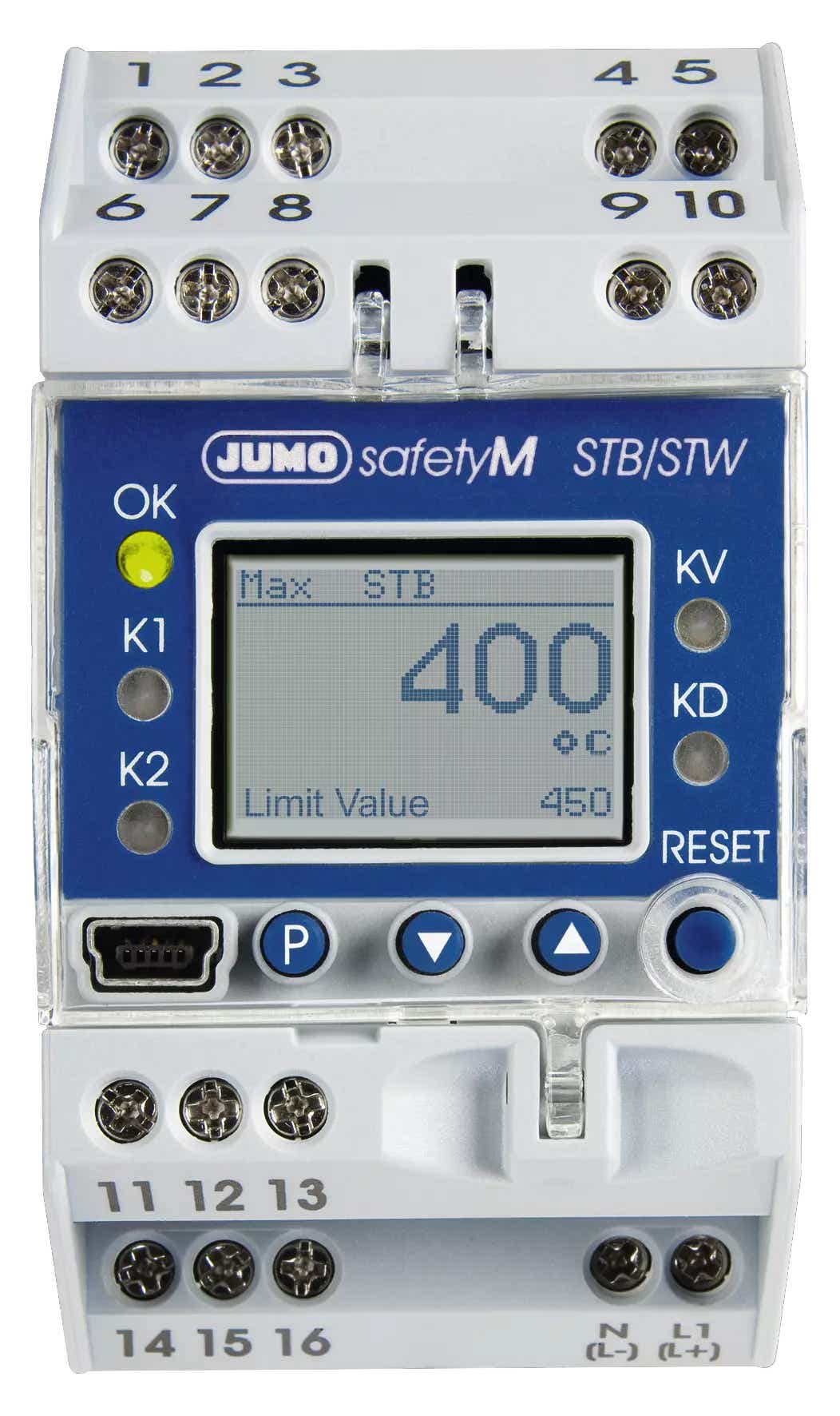 JUMO safetyM STB/STW Safety temperature limiter, safety temperature ...