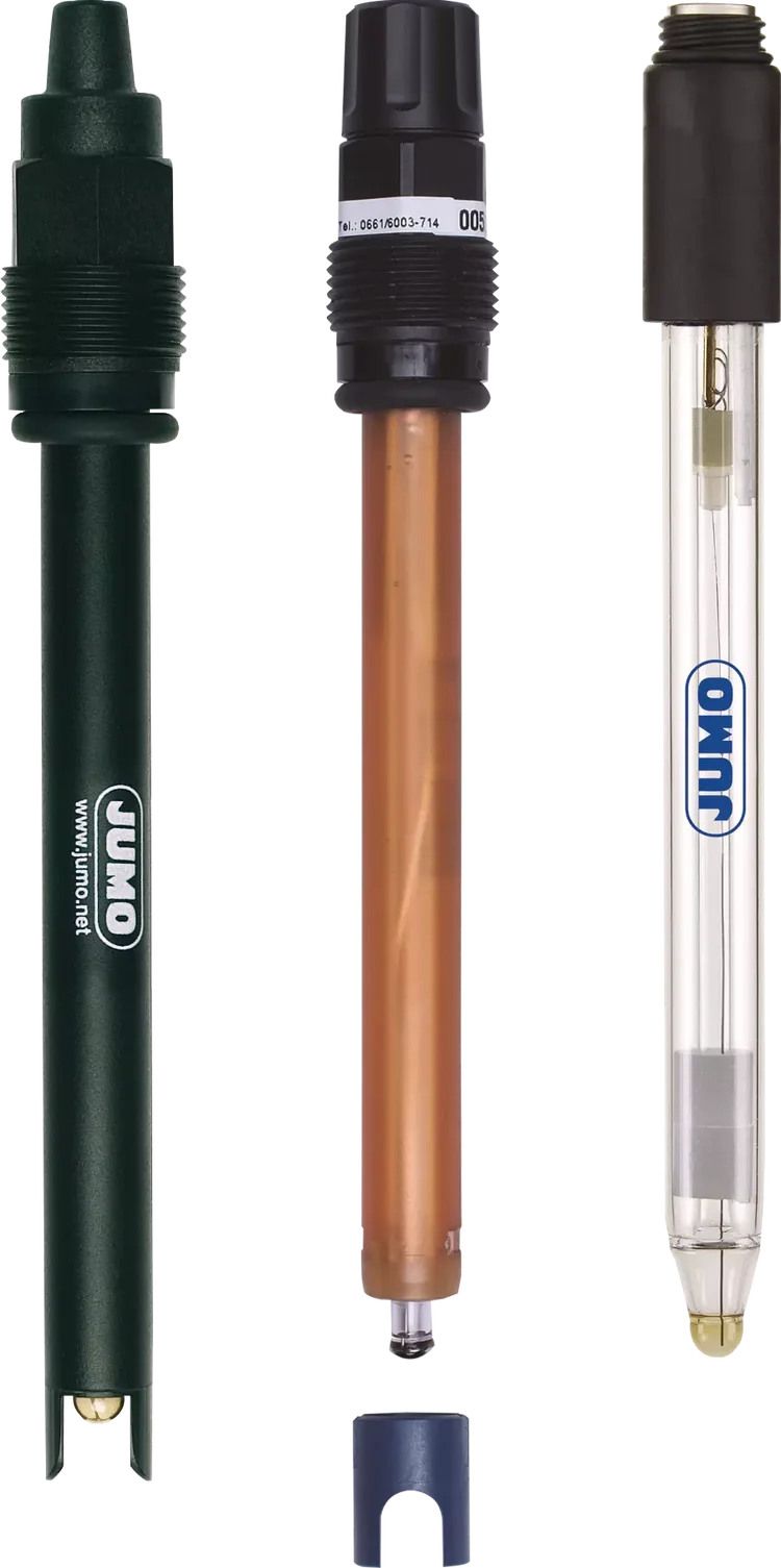 pH combination electrode with glass or plastic shaft JUMO ecoLine/JUMO BlackLine pH