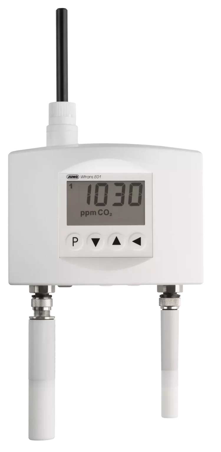 Measuring probe for humidity, temperature, and CO2 JUMO Wtrans E01