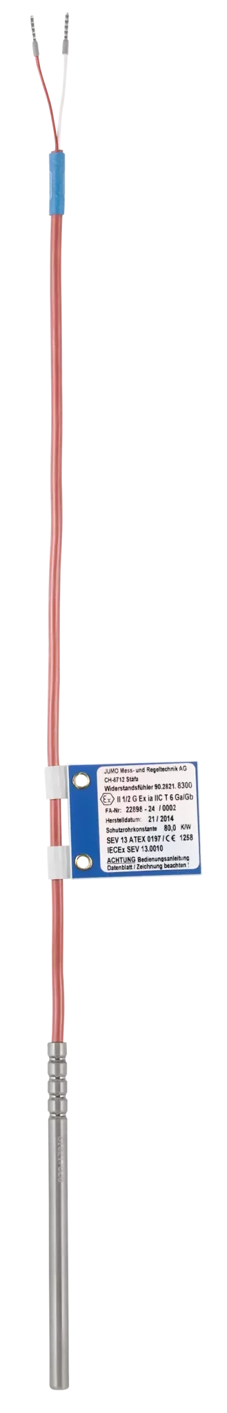 With connecting cable according to DIN EN 60751 ATEX/IECEx RTD temperature probe