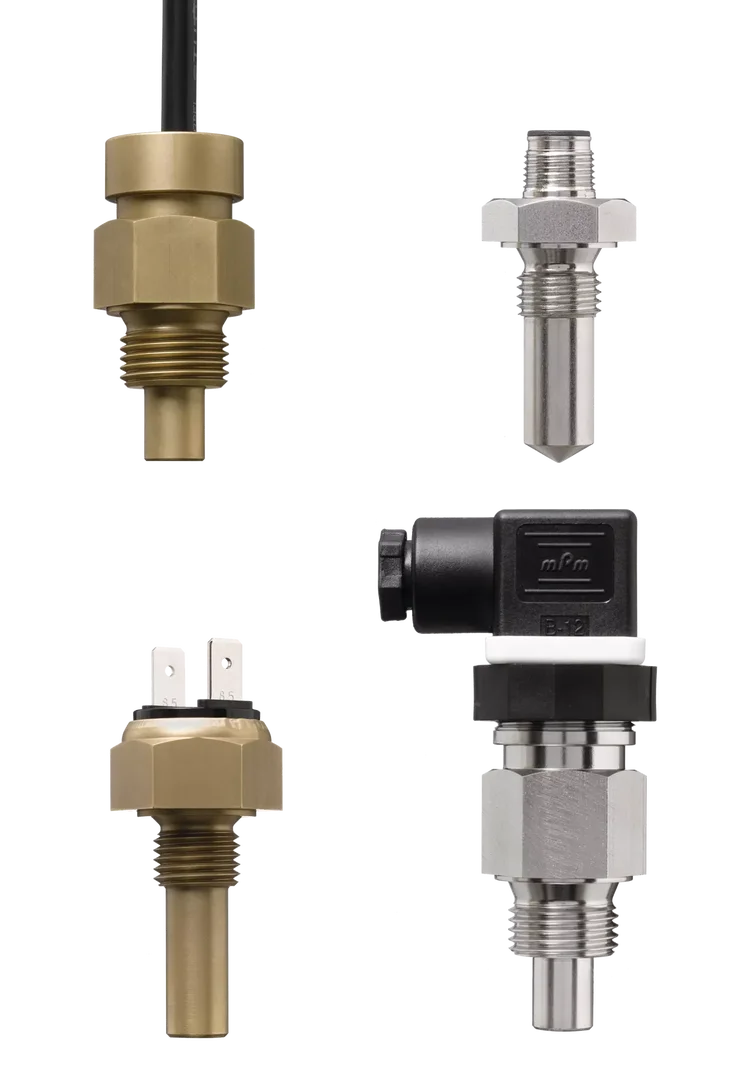 For local temperature monitoring Bimetal temperature switch