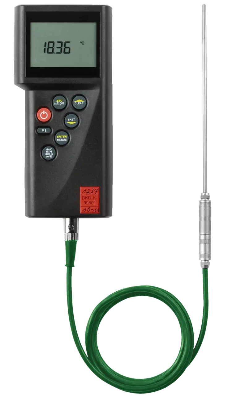 Pt100 precision RTD temperature probe Test equipment for temperature and its traceability