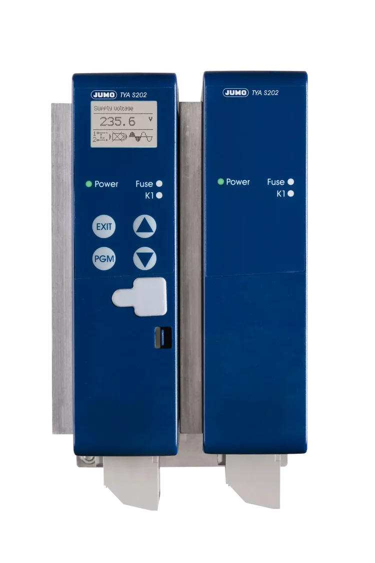 Three-phase thyristor power controller for burst-firing operation in economy circuit JUMO TYA S202