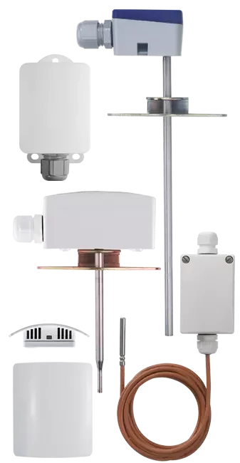for indoors, walls, and outside RTD temperature probes