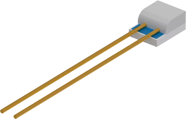 with connection wires according to DIN EN IEC 60751 Platinum-chip temperature sensors PCWR-M-AuNi