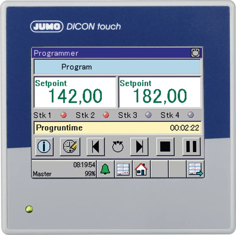 Two-Channel/Four-Channel Process and Program Controller JUMO DICON touch
