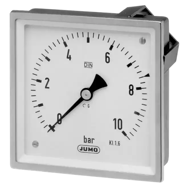 Pressure gauge for panel mounting