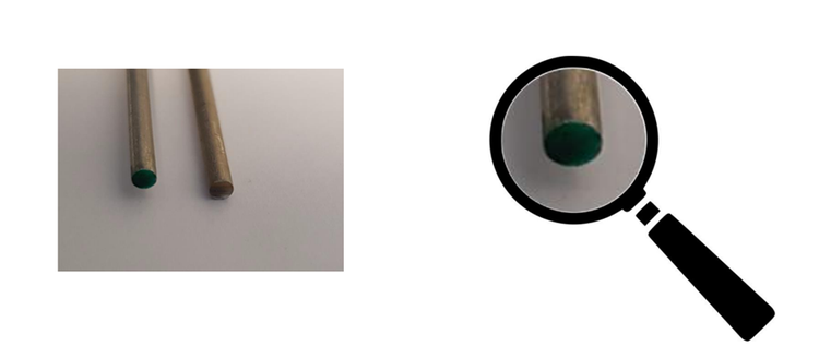 Example of JUMO's K-type thermocouple marked in green